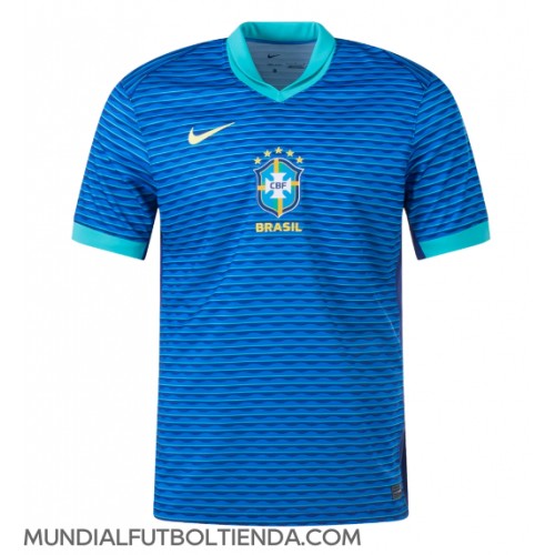 Camiseta Brasil Segunda Equipación Replica Copa America 2024 mangas cortas